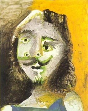 パブロ・ピカソ Painting - 男の頭 91 1971 パブロ・ピカソ